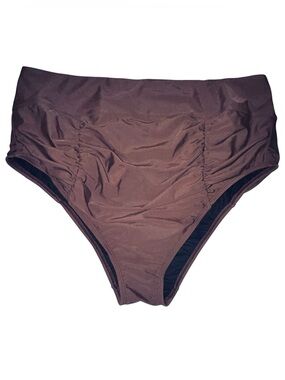 High-Rise Brown Bikini Bottoms — Women’s Swimwear